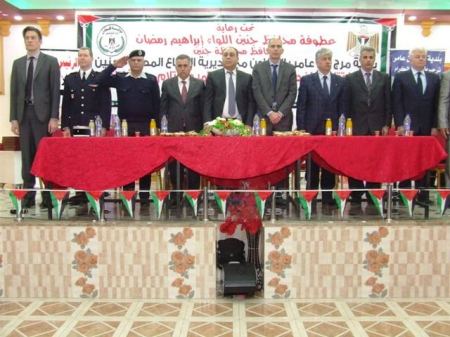 قوات الأمن الوطني الفلسطيني تشارك في حفل افتتاح مركز الدفاع المدني مرج ابن عامر و استلام مركبة إطفاء